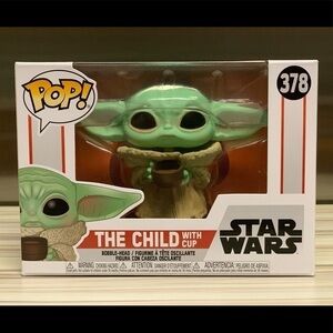 Funko Pop! Star Wars:Mandalorian- The Child w cup